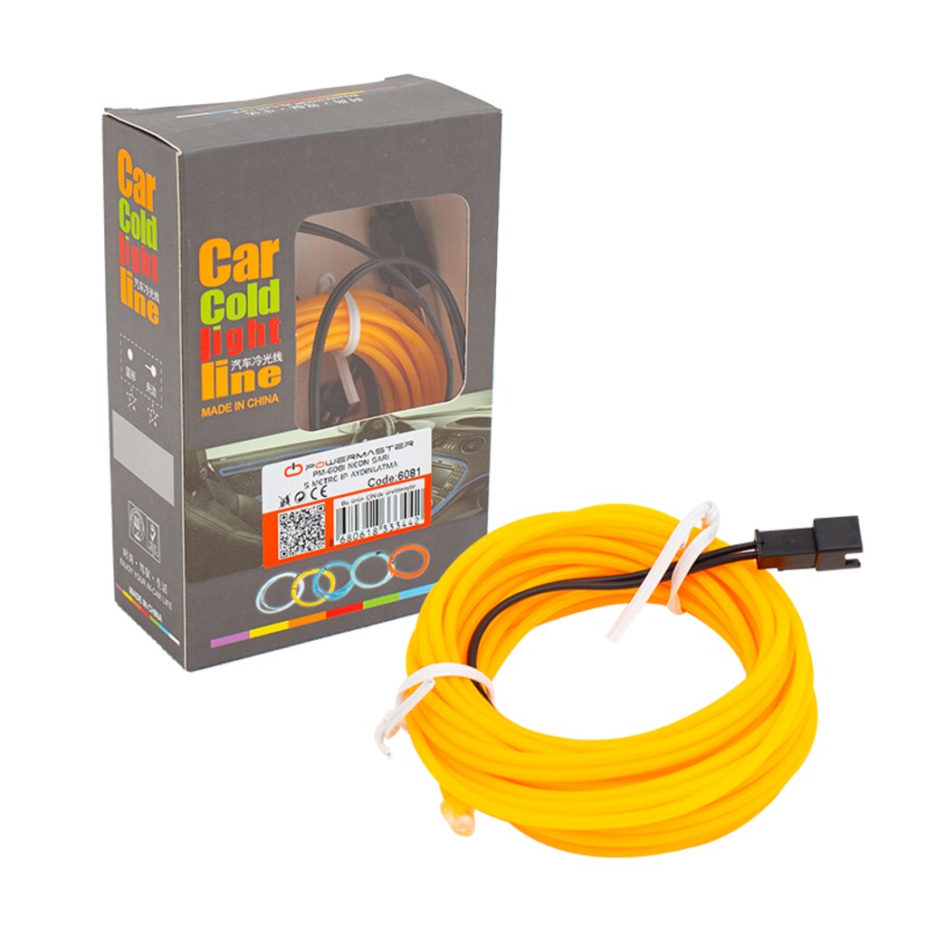 PM-6081 NEON SARI 5 METRE İP AYDINLATMA (5 VOLT USB ADAPTÖRLÜ) - 3