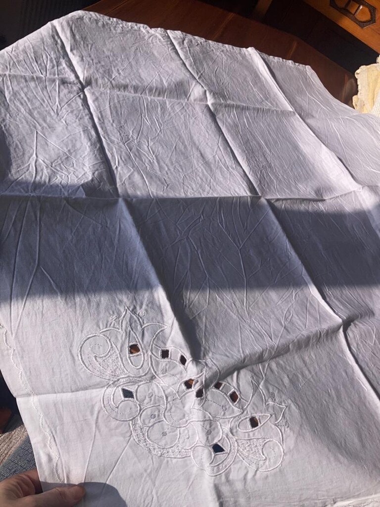 tığ el işlemesi çok kıymetli bohça/örtü - 3