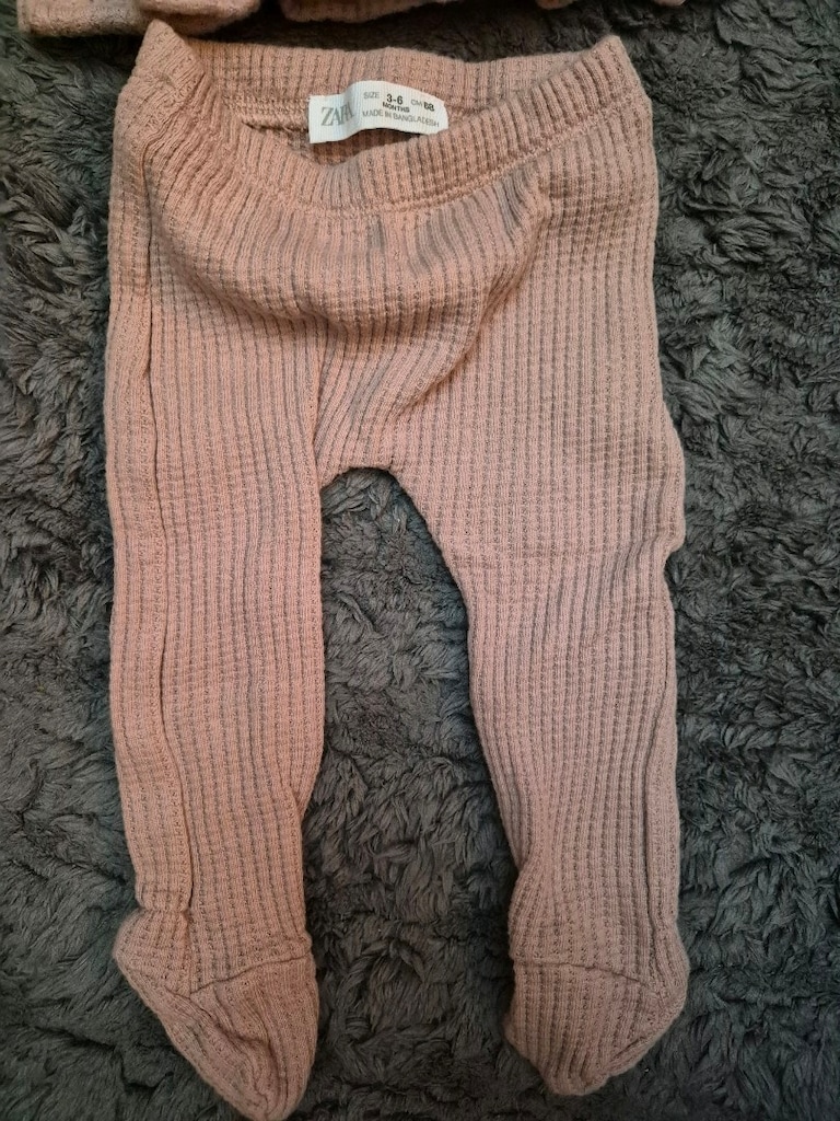 Zara 3-6 Ay Örgü 3’lü Bebek Takımı - 2