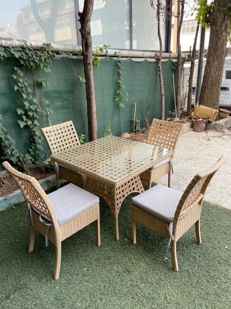 Rattan masa sandalye takımı - 2