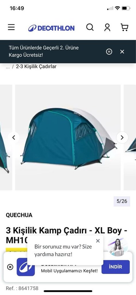 DECATHLON ÇADIRIM SATILIK - 5