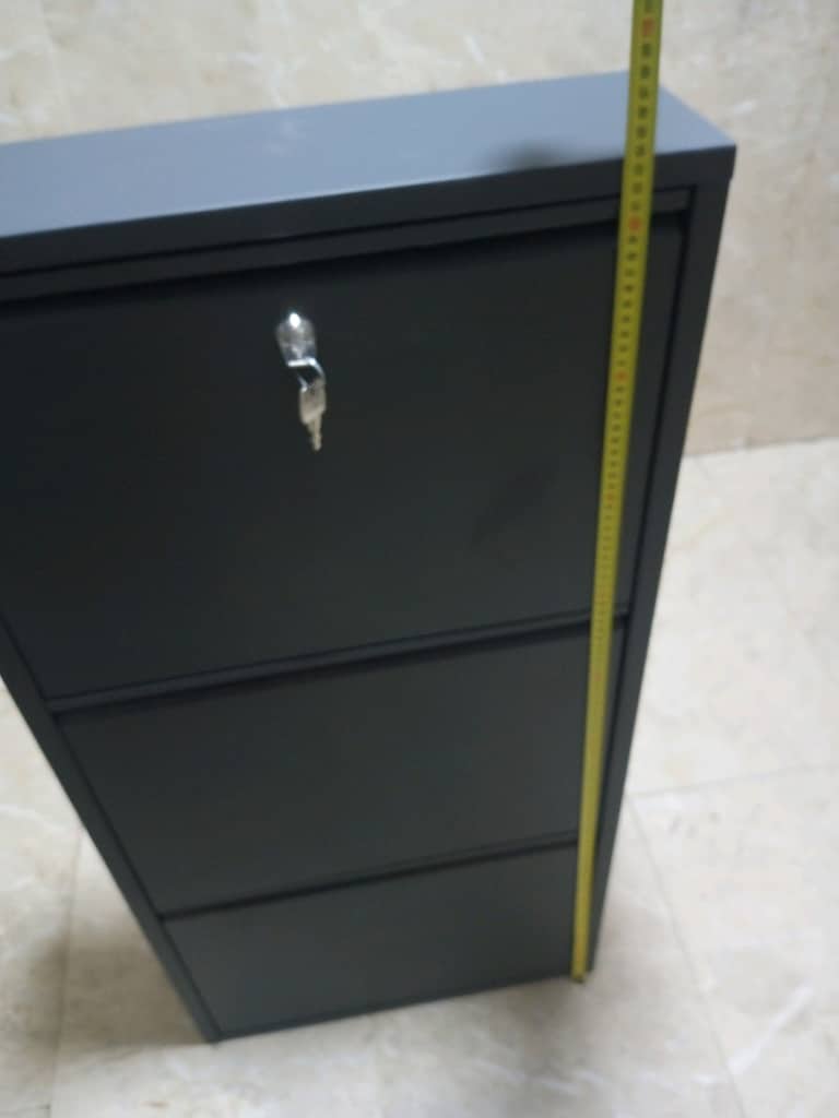 3 raflı kilitli metal ayakkabılık - 11