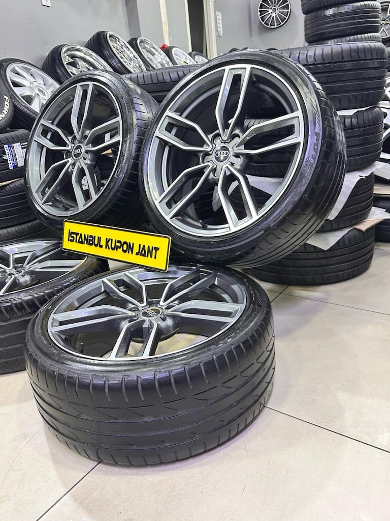 19 İNÇ 5x112 AUDİ A3 A4 A5 A6 JANT LASTİK TAKIMI SIFIR AYAR İŞLEMSİZ - 9