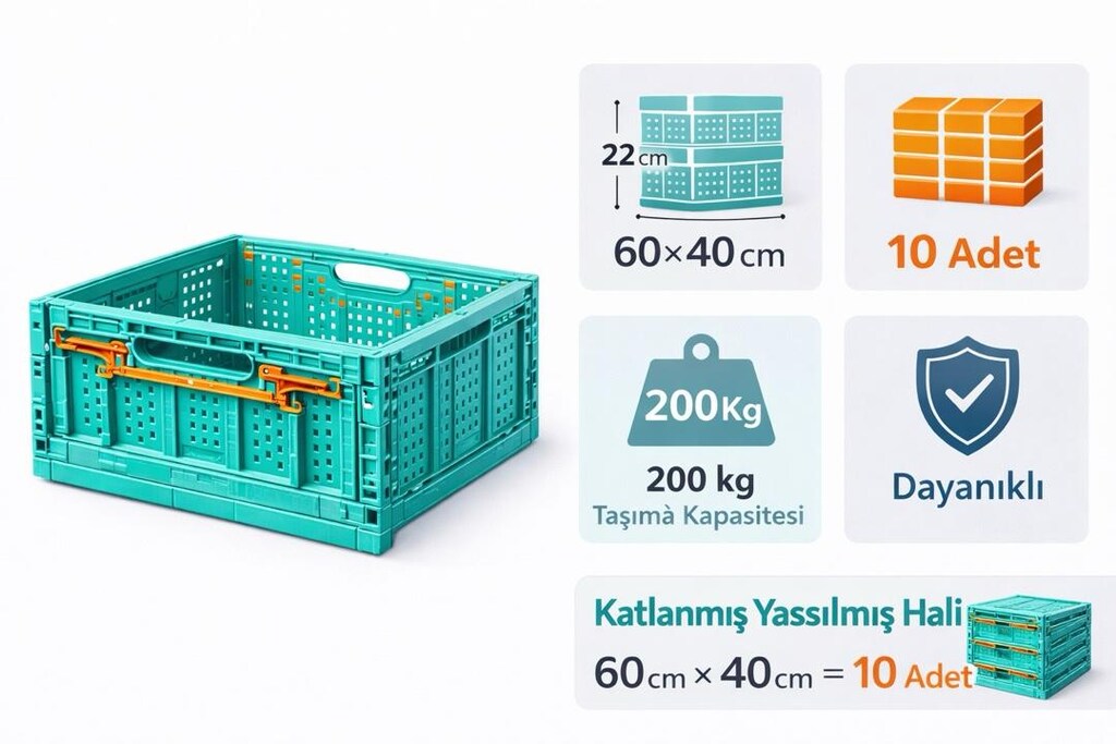 Plastik Katlanır Kasa - 2