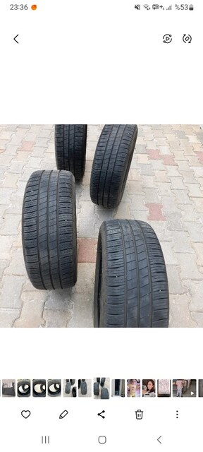 temiz kullanılmış 4 adet Goodyear lastik(dört mevsim)