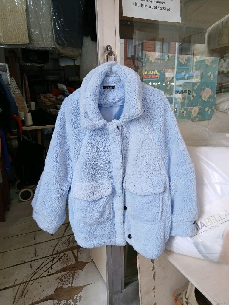 Peluş mont