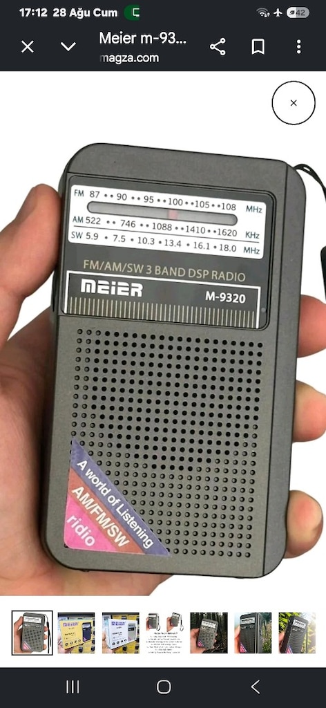 MEİER M-9320 MİNİ ŞARJLI EL RADYOSU - 4