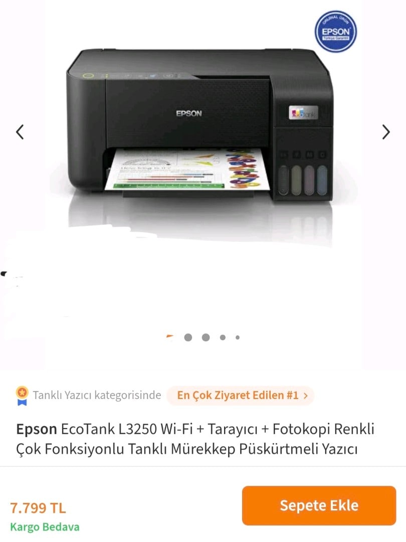 Epson L3250 Yazici - 3