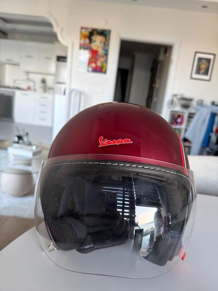 Vespa kask s beden s-m uyumlu vizör kask