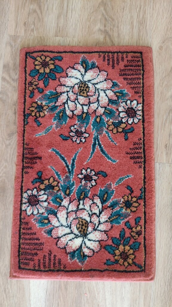 Antik, sandalye halı, minderi. - 3