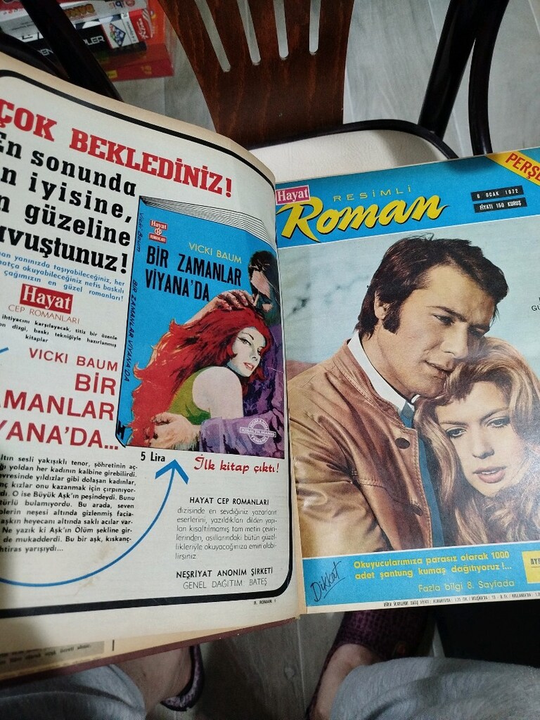 Hayat resimli roman 1-35, şahıs cildi, çok güzel ciltlenmiş, 1972 yılı - 16