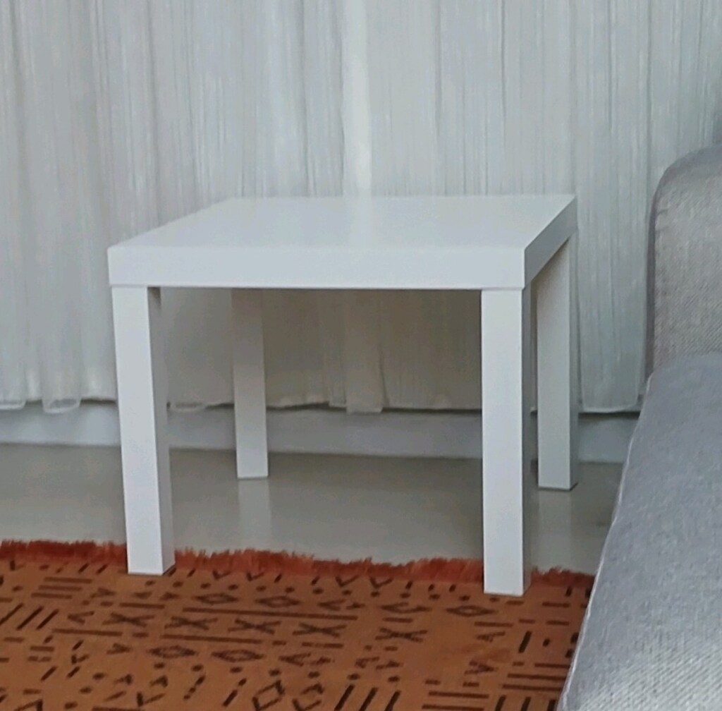 Ikea Yan Sehpa Beyaz, 55x55 Cm - 2