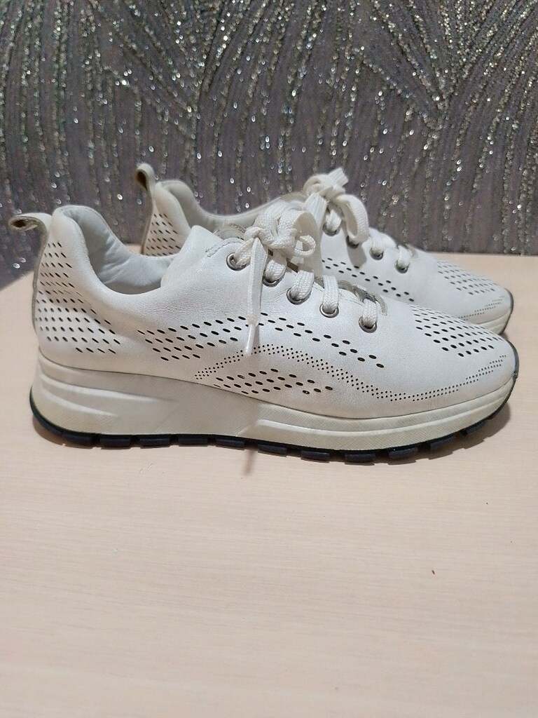 İçi Dışı Hakiki Deri Şık Sneaker...37 numara - 5