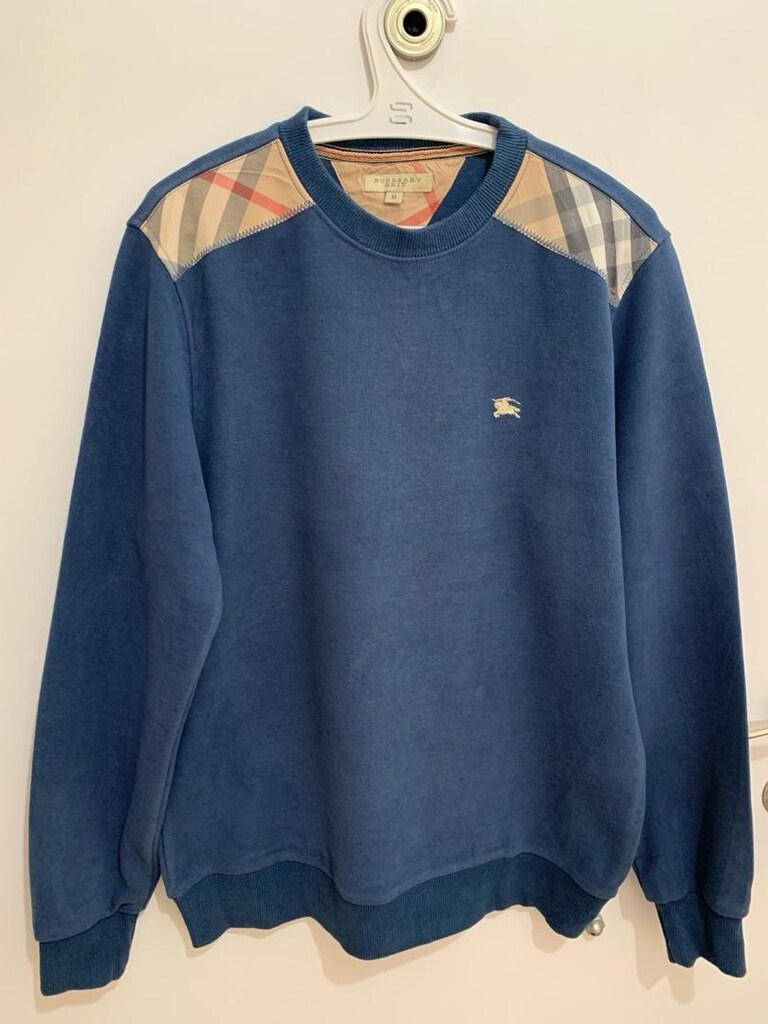 orijinal Burberry M beden lacivert sweatshirt