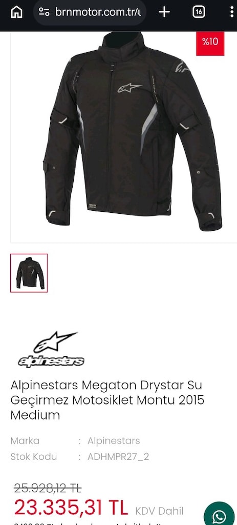 alpinestars kışlık motosiklet montu - 7