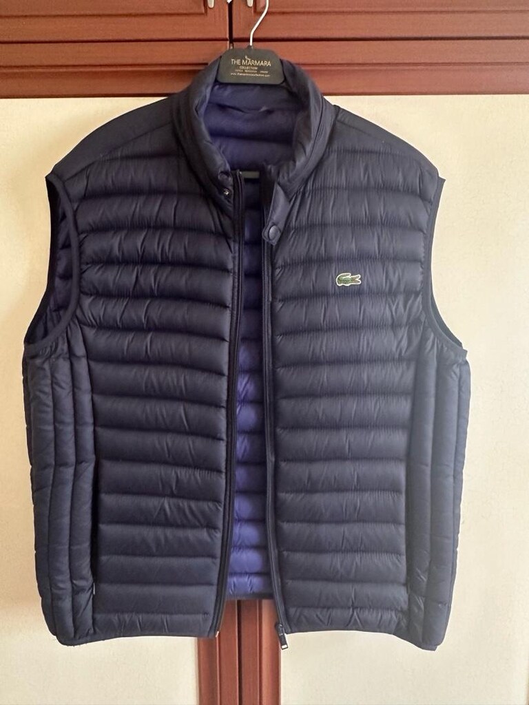 Lacoste yelek lacivert 54 beden sıfır - 2