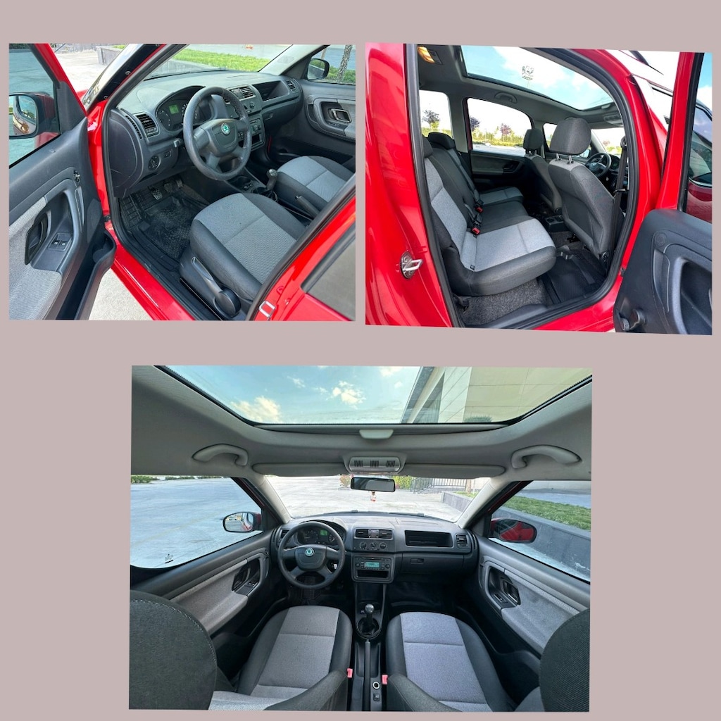 2010 Model Kırmızı Skoda Roomster Tüplü Aile Arabası - 2