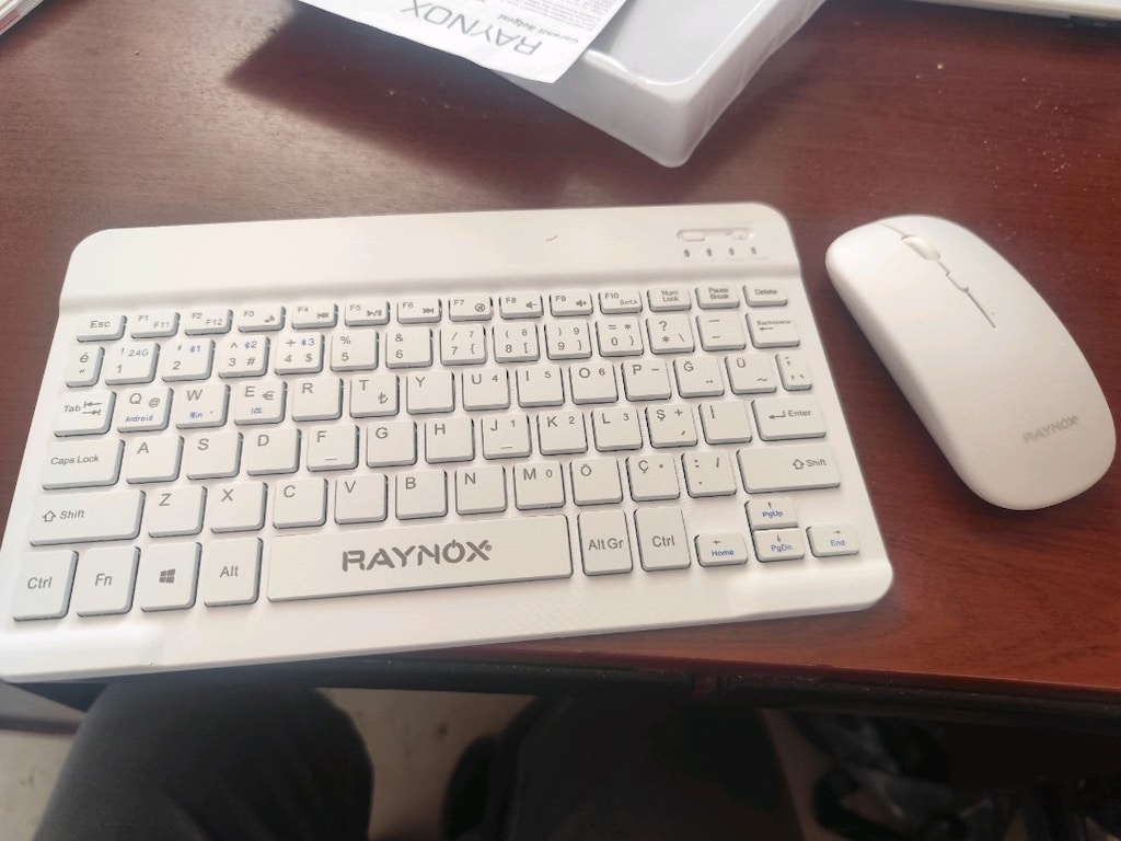 kablosuz klavye mouse Bluetooth ve chip bağlantılı - 3