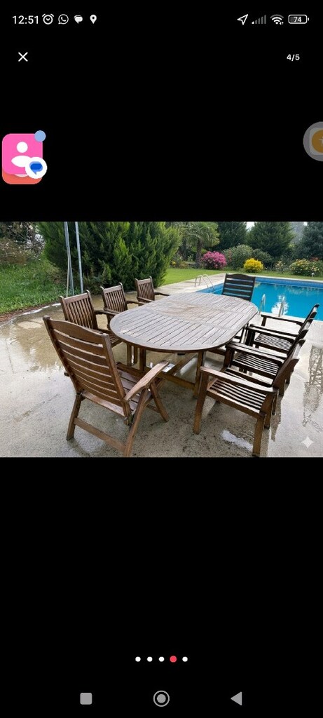 SUMMER GARDEN %100 ORİJİNAL TİK (TEAK) İTHAL BAHÇE / BALKON TAKIMI - 2