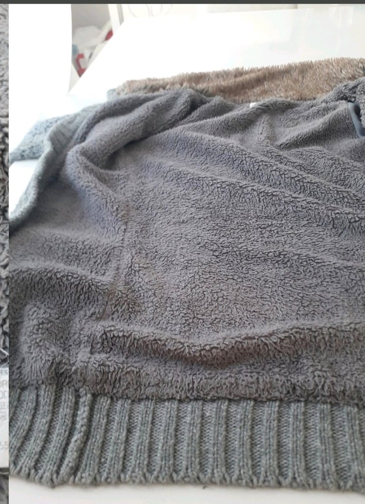 BERSHKA GRİ ÖRME S BEDEN HIRKA — görsel 5/9