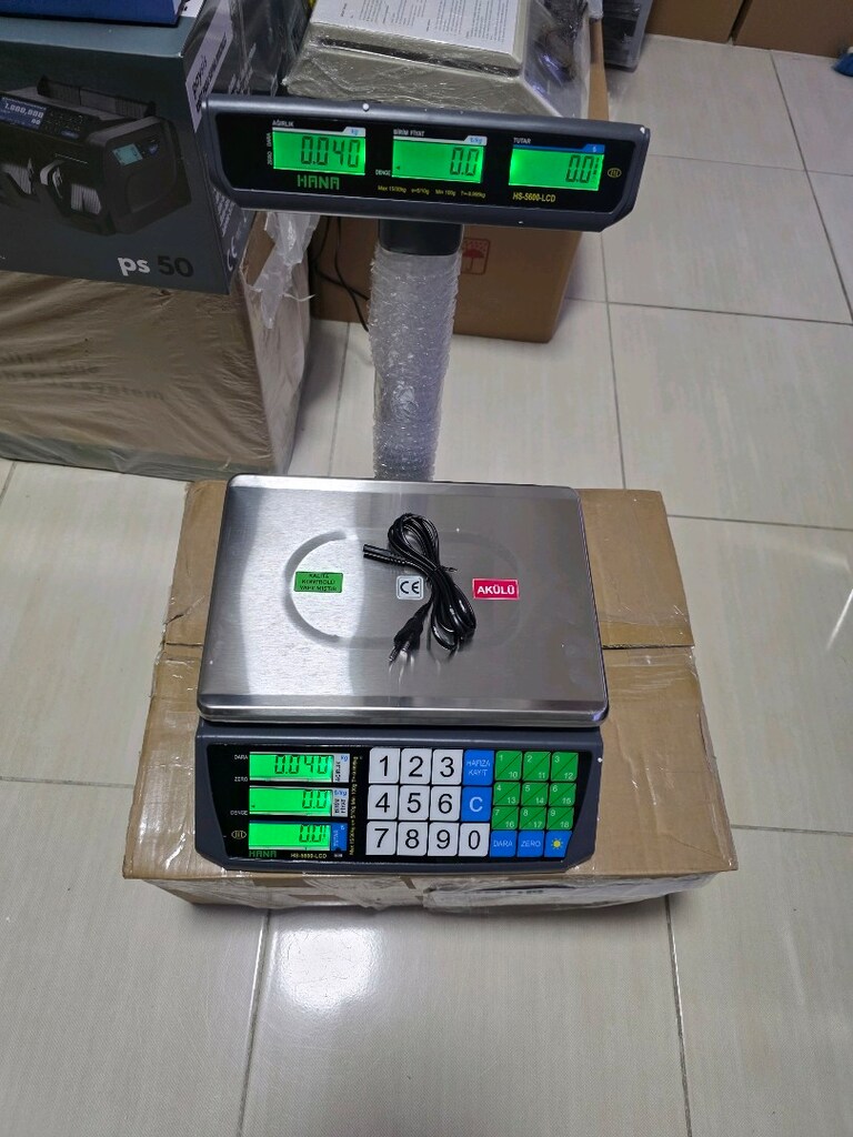 30 KG boyunlu terazi akü + şarz lı sıfır ürün - 4