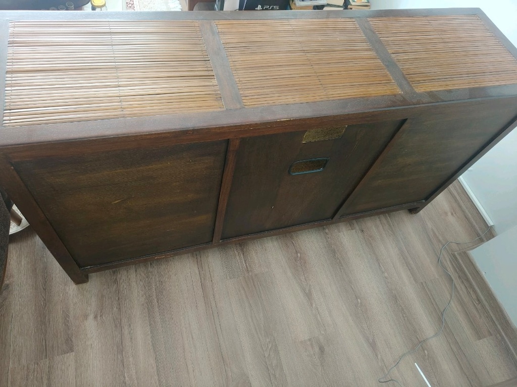 Vintage Ahşap Büfe / Konsol – Özel Tasarım, Çok Bölmeli - 7