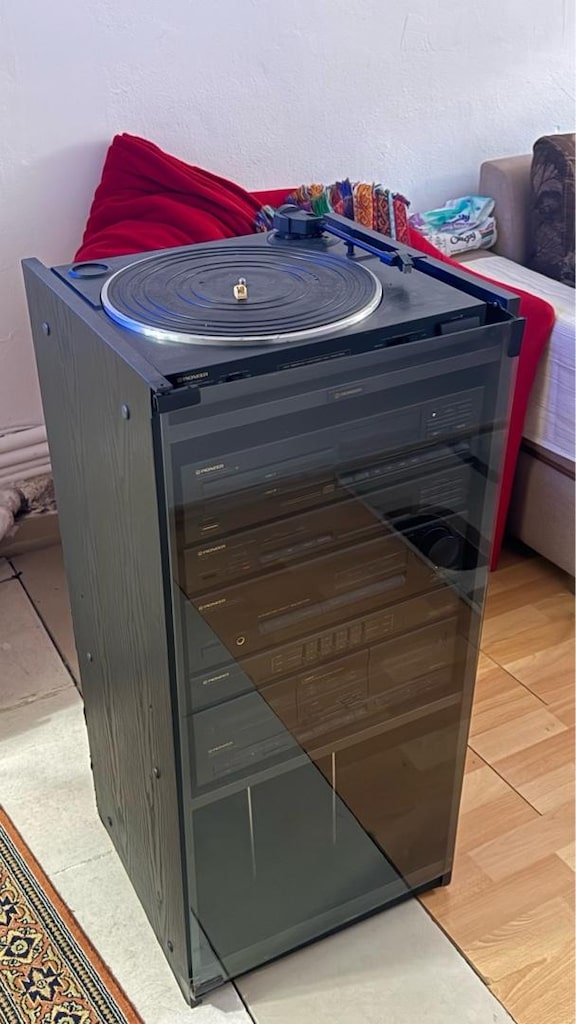 Pioneer Vintage Kule Tipi Müzik Seti + Dolabı İle Birlikte