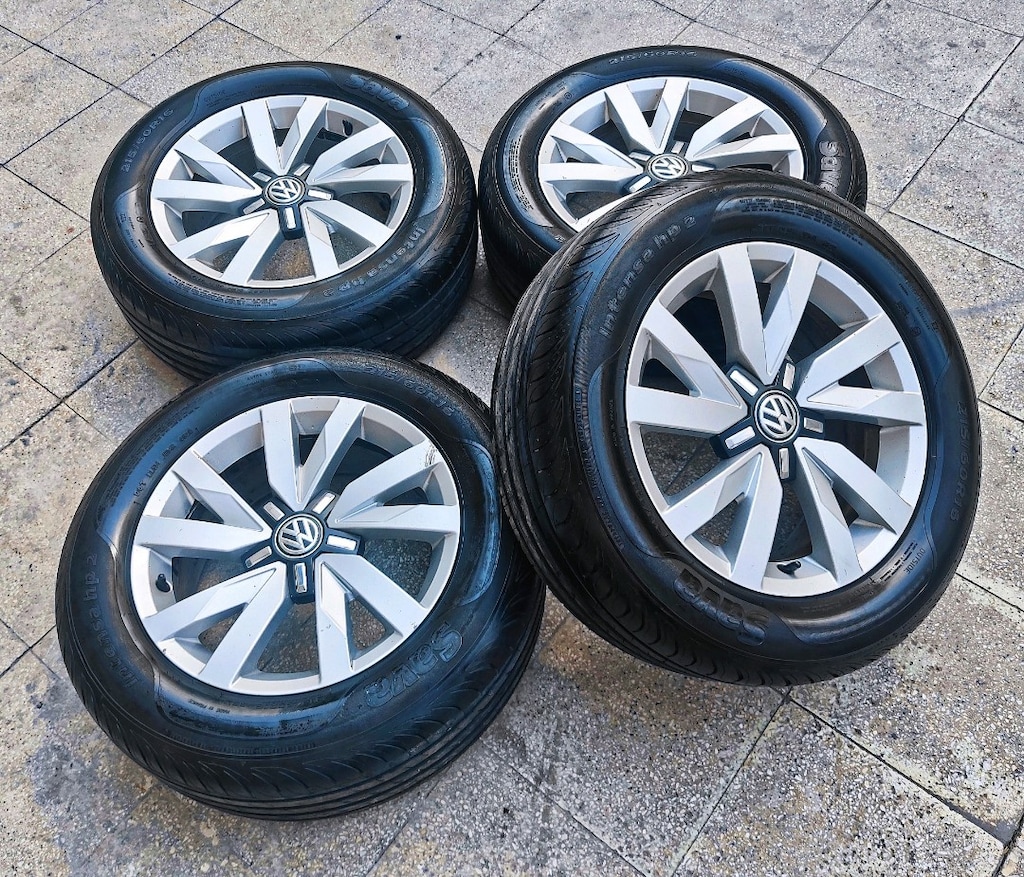 16 VOLKSWAGEN ORJİNAL ÇELİK JANT LASTİK 5.112 BİJON 215.60.16 YAZLIK - 3