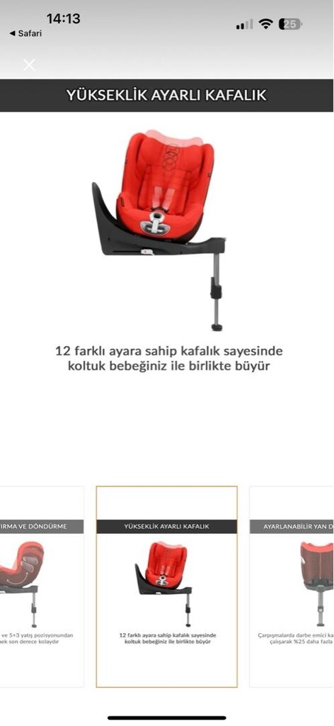 Cybex Sirona Z isofix Adac ödüllü oto koltuğu - 6