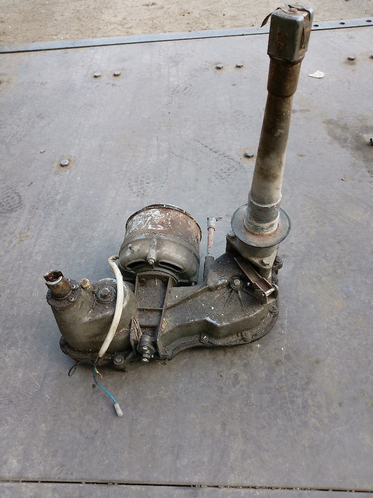 eski merdaneli çamaşır makinesi motoru ve şanzıman seti - 3