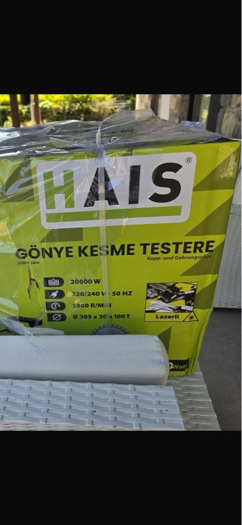 HAIS HM1247A Kızaklı Gönye Kesme Makinesi – 2000W – 305mm -KAPALI KUTU - 6