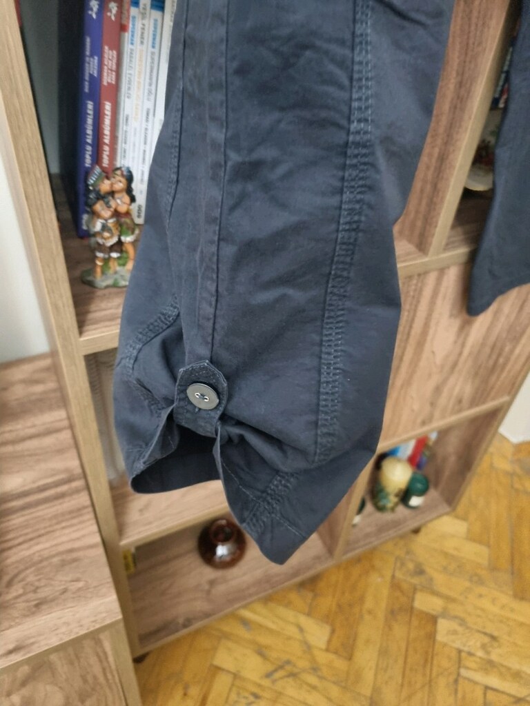 Mudo lacivert renk 36 beden ÷100 pamuk pantolon - 4