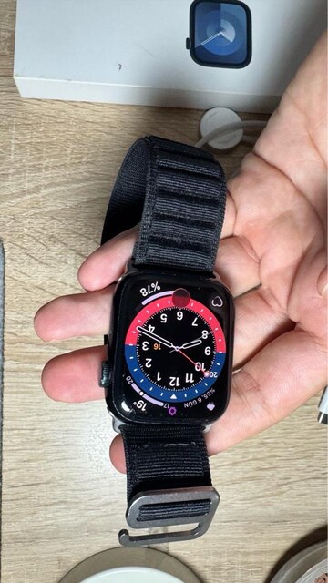 APPLE WATCH 9 SİYAH FULL SET KUTU 45MM