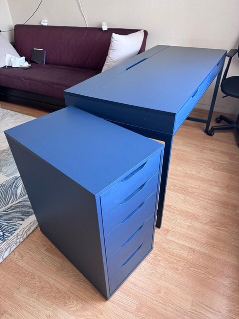 IKEA Çalışma Masası + 5 Çekmeceli Dolap | Çok Temiz Durumda
