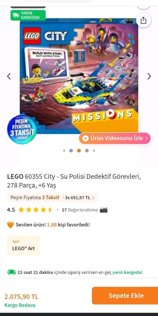 SIFIR ORJİNAL LEGO PAZARLIKSIZZZ TESLİMAT İZMİR ŞİRİNYER - 3
