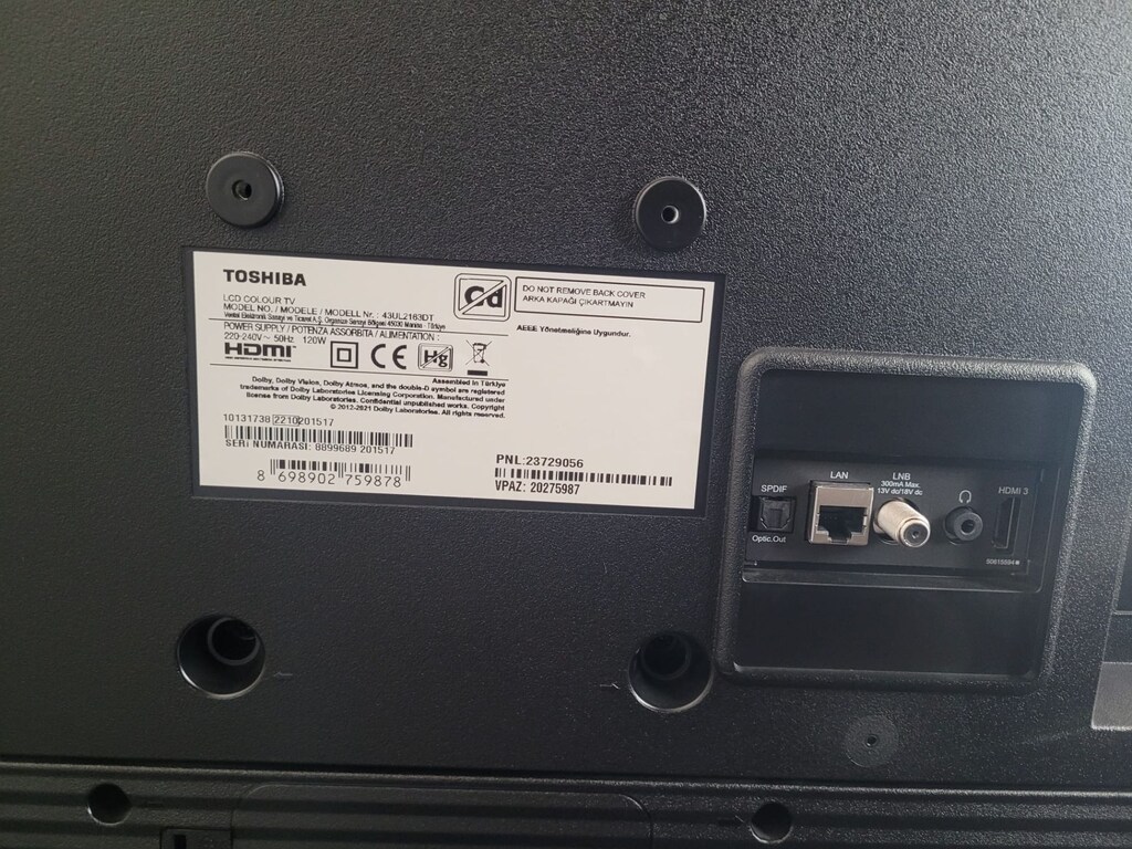 Toshiba 43UL2163DT 4K UHD LED TV - 3