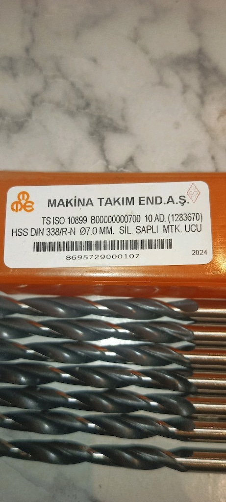 Ucu Seti (Sanayi Tipi)" veya"7 mm HSS Çelik Delme Matkap Uçları - 7li - 2
