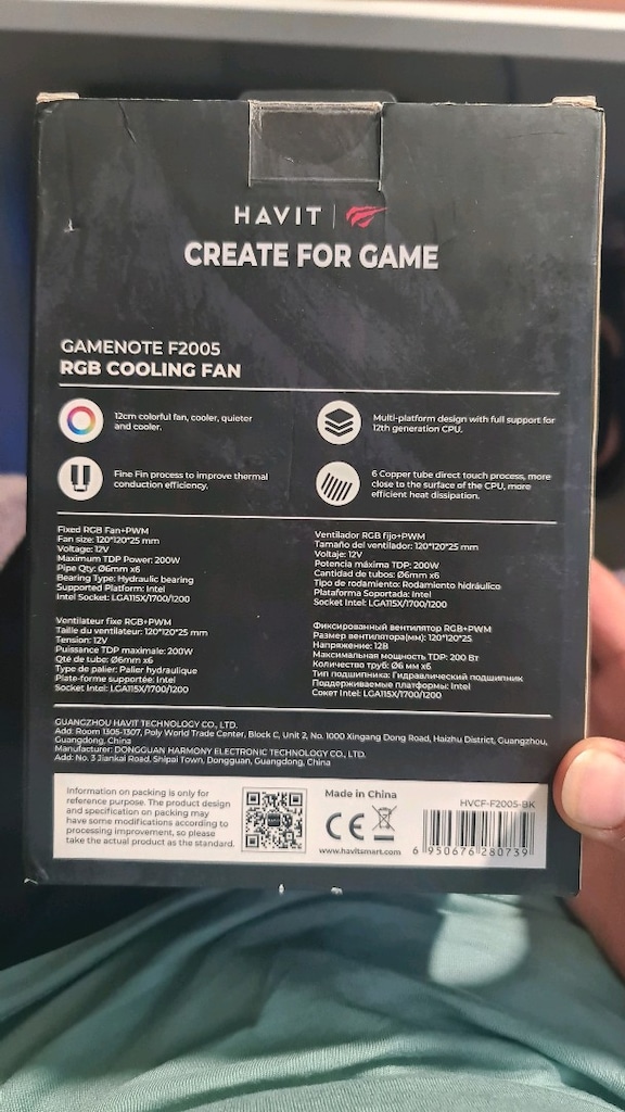 Havit Gamenote F2005 kule tip işlemci CPU soğutucu - 3