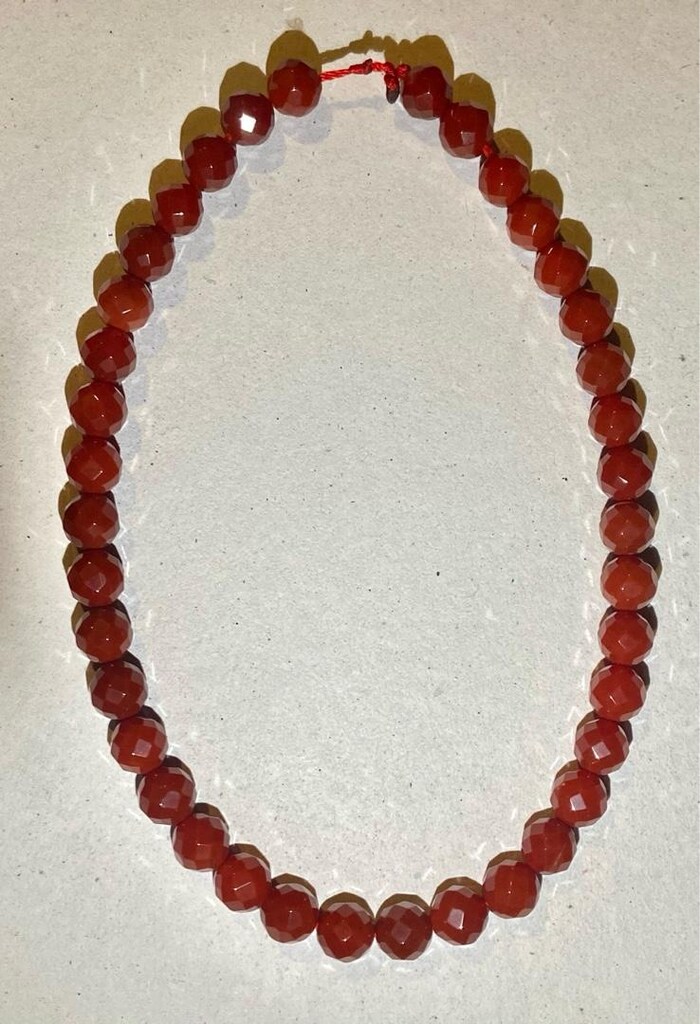 Vintage AKİK Doğal Taş Kolye - 24