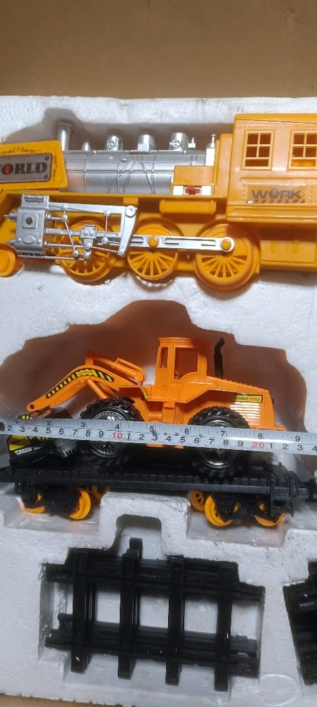 en büyük boy ışıklı sesli tam set 21 parça Tren seti - 16