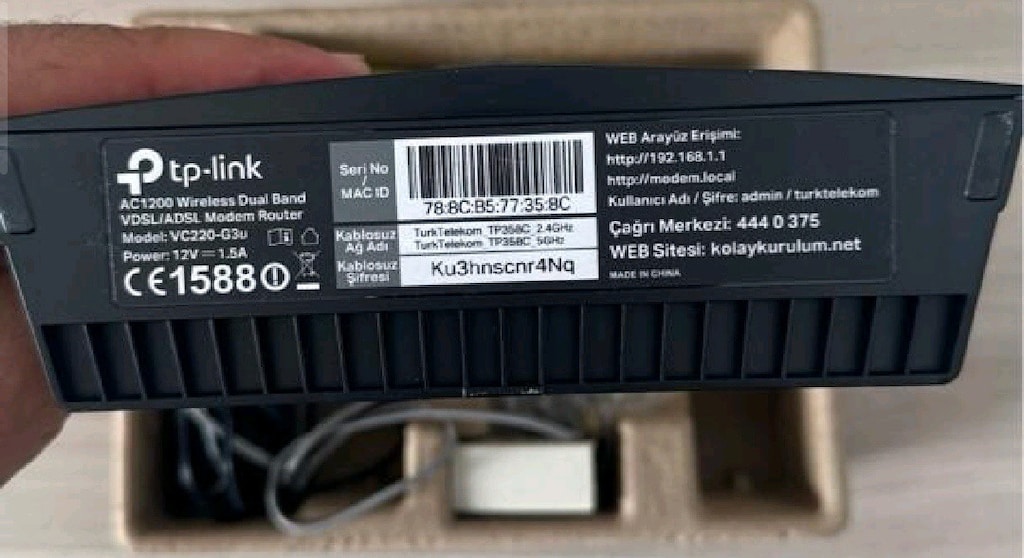 TÜRK TELEKOM FİBER GÜÇLÜ MODEM 4 PORT - 7