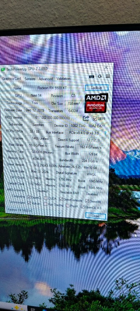 SAPPHİRE PULSE RADEON RX5500XT 4GB.256 BİR ÇOK TEMİZ DDR6 - 10