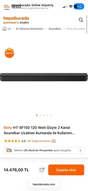 SONY SOUNDBAR - 5