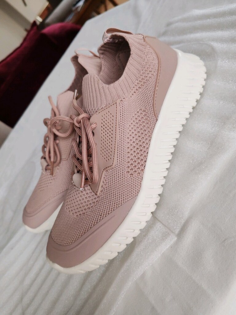 OYSHO ÖRGÜ KUMAŞ KNİT CHUNK SNEAKER ÇORAP KOŞU YÜRÜYÜŞ FİYNESS ÇALIŞMA — görsel 2/8