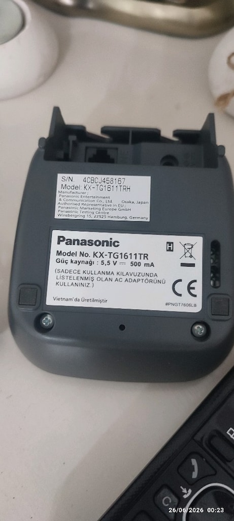 Panasonic Siyah Kablosuz Telefon - 6