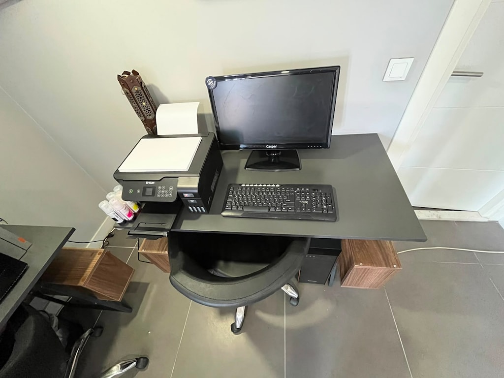 3'lü Ofis Çalışma Masası ve Sandalye Takımı - 5