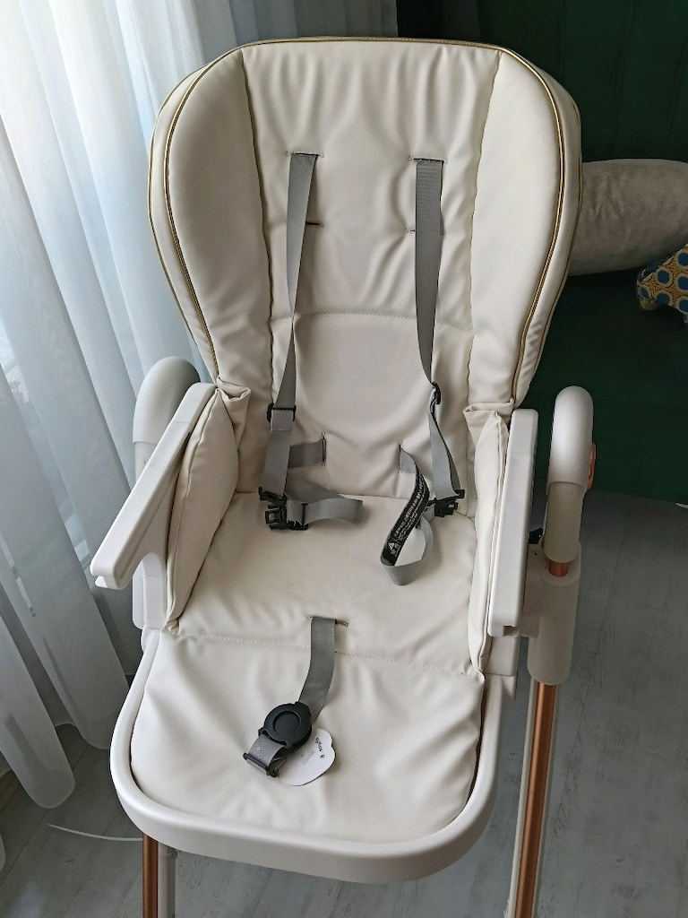 Playkids 3 Kademe Yükseklik Ayarlı Lüks Mama Sandalyesi (Rose GoldPlay - 11