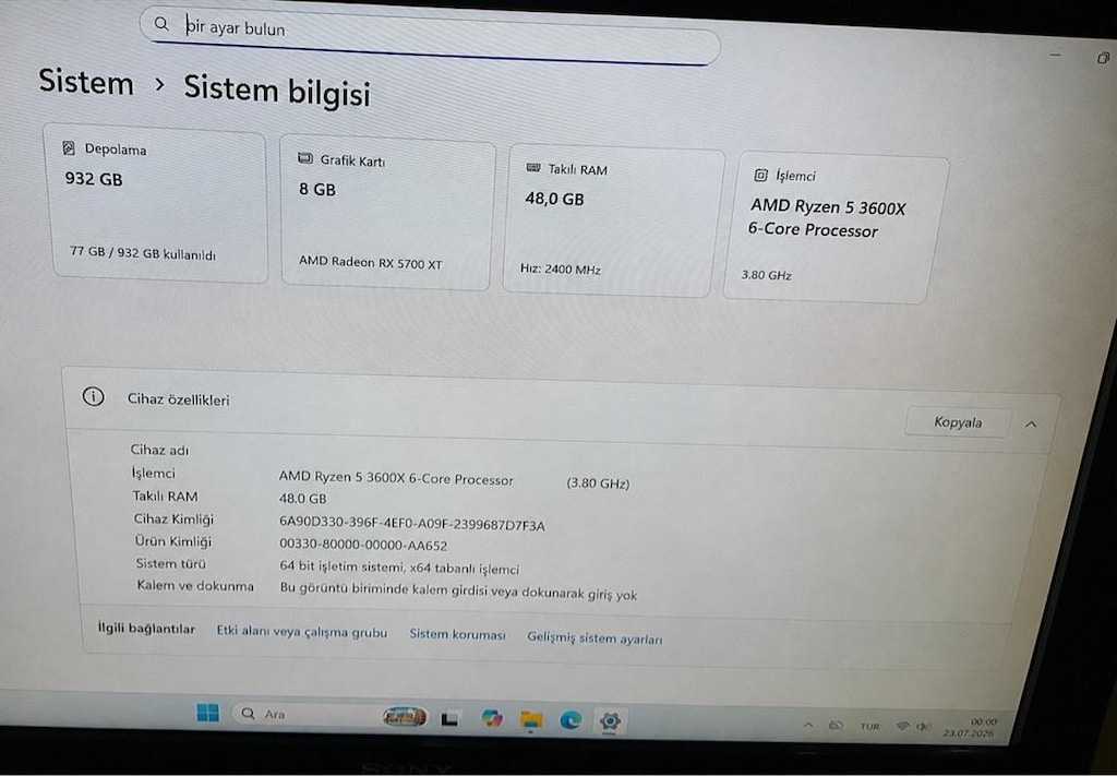 SATILIK GAMING PC