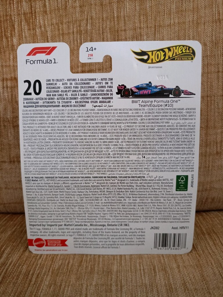 Hot Wheels BWT Alpine Formula 1 - 2