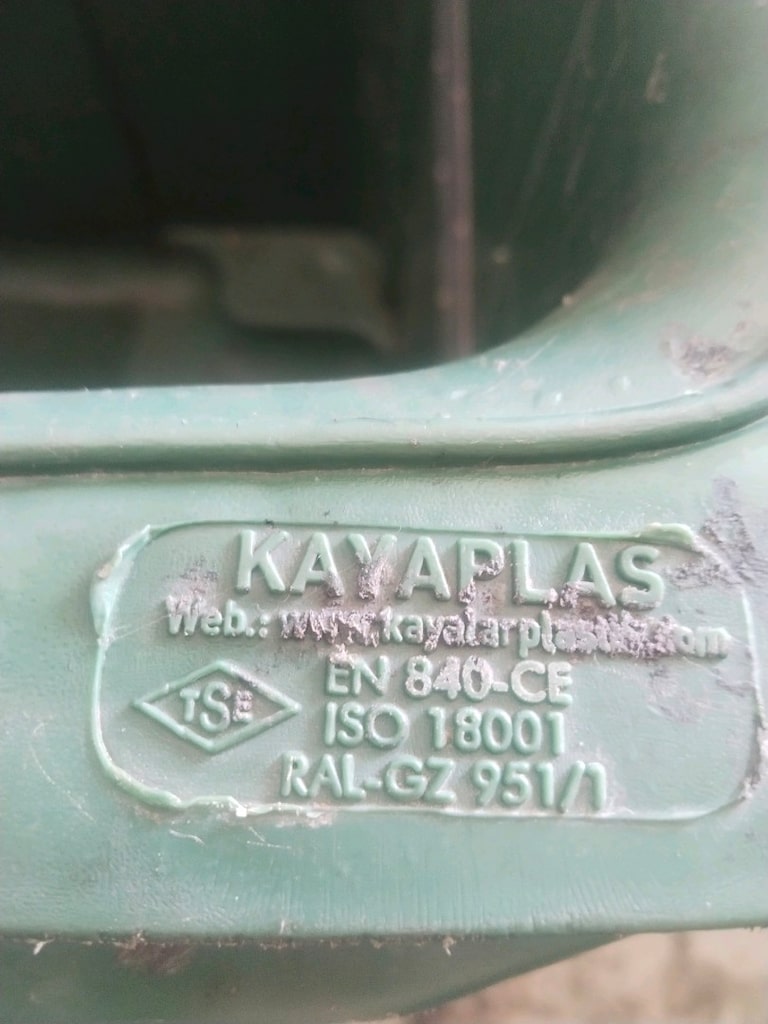Plastik Çöp Konteyneri (1 adet. 770litrelik) - 11
